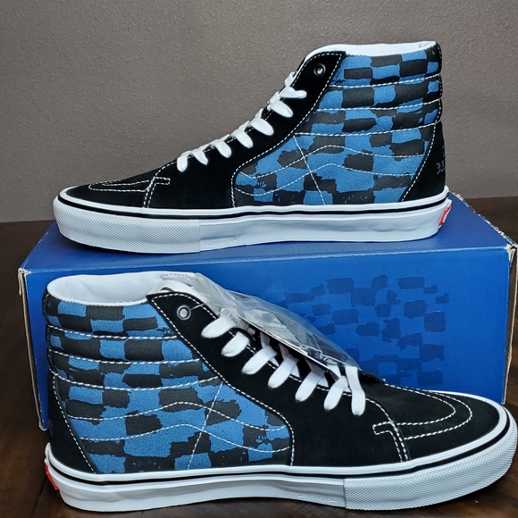 Vans x Krooked Skate Sk8-Hi by Natas For Ray Barbee Men Size 10.5 - Picture 2 of 15